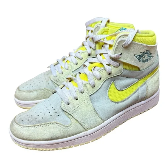 Nike | Shoes | Nike Womens Size 85 Hightop Sneakers Yellow  display picture 1